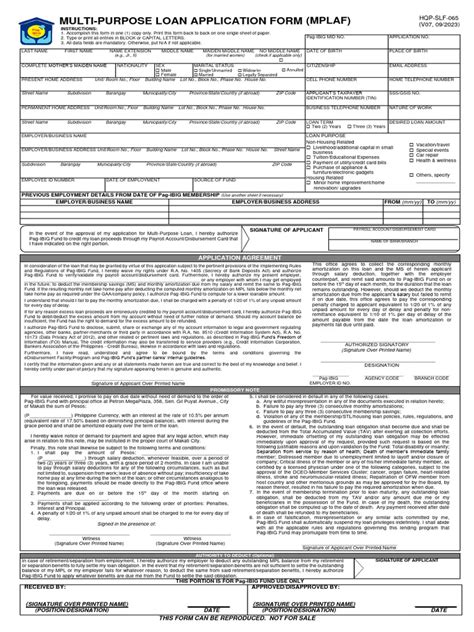 SLF065 MultiPurposeLoanApplicationForm V07 .